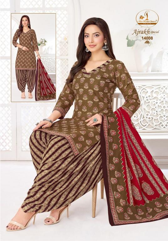 Miss World Ajrakh Vol-14 – Readymade Patiyala Dress - Wholesale Catalog