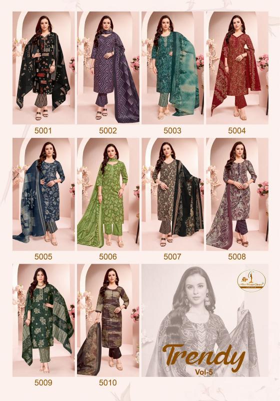Miss World Trendy Vol-5 – Kurti Pant With Dupatta - Wholesale Catalog