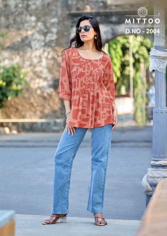 Mittoo Crispy catalog wholesale kurtis in lahore