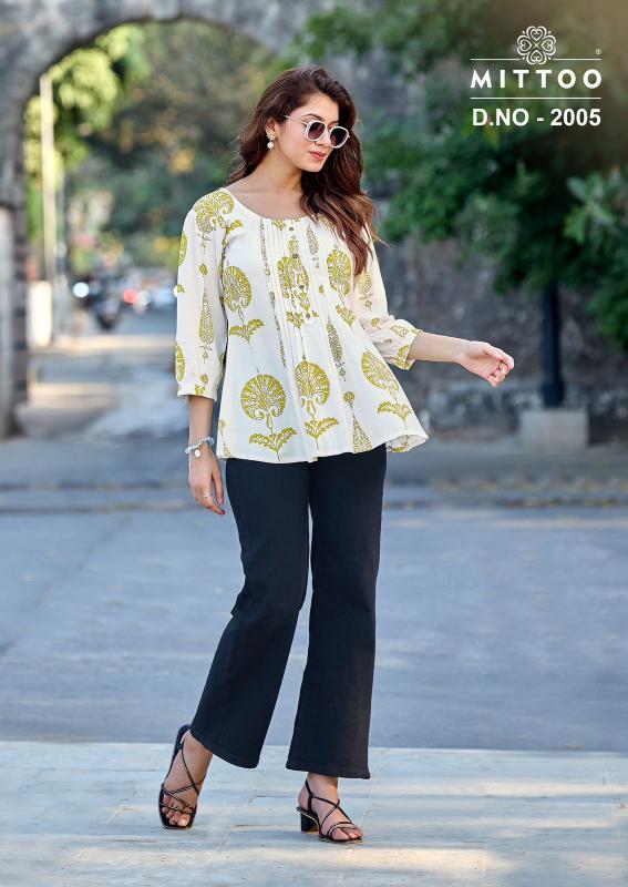 Mittoo Crispy catalog wholesale kurtis in lahore