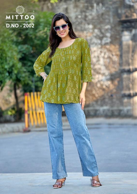 Mittoo Crispy catalog wholesale kurtis in lahore