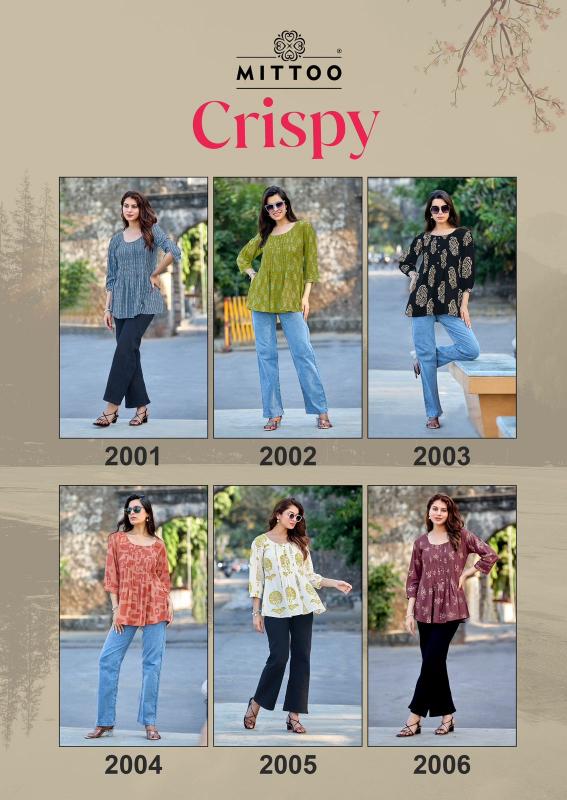 Mittoo Crispy catalog wholesale kurtis in lahore
