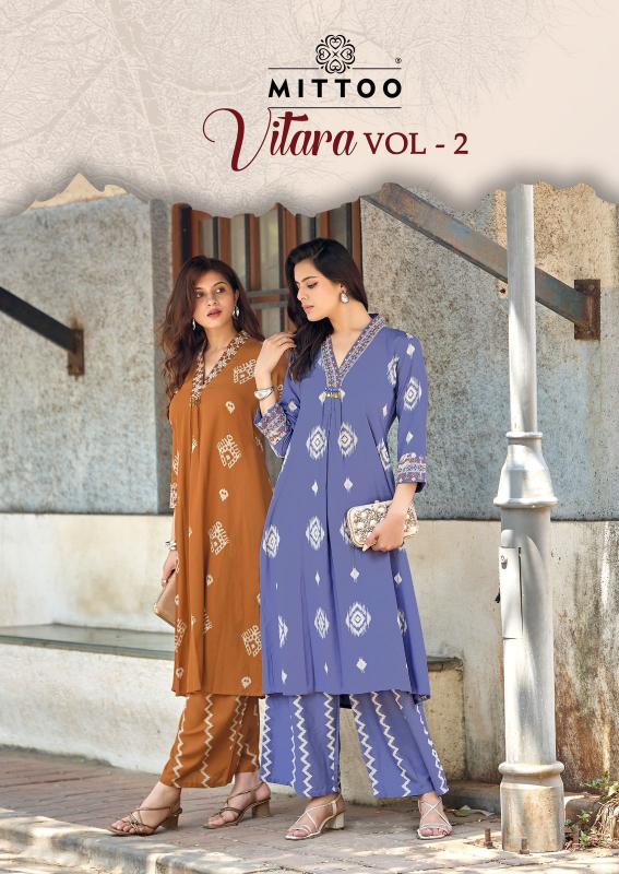 Mittoo Vitara vol 2 catalog co ord sets for women in india