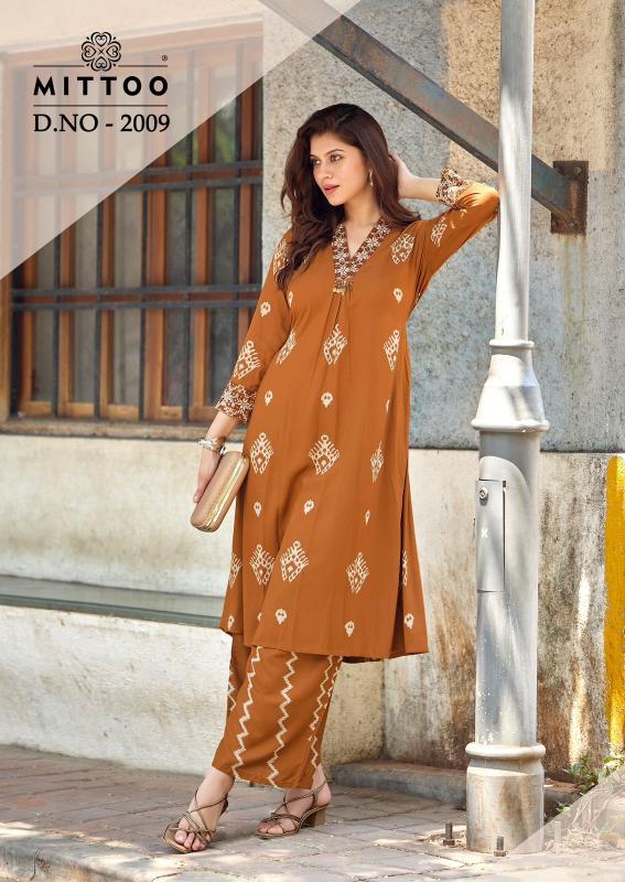 Mittoo Vitara vol 2 catalog co ord sets for women in india