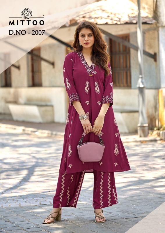 Mittoo Vitara vol 2 catalog co ord sets for women in india