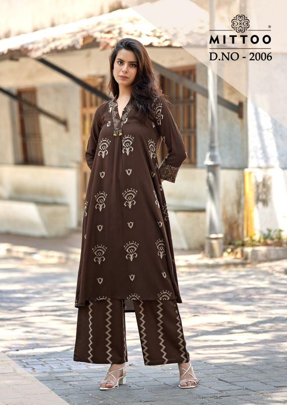Mittoo Vitara vol 2 catalog co ord sets for women in india
