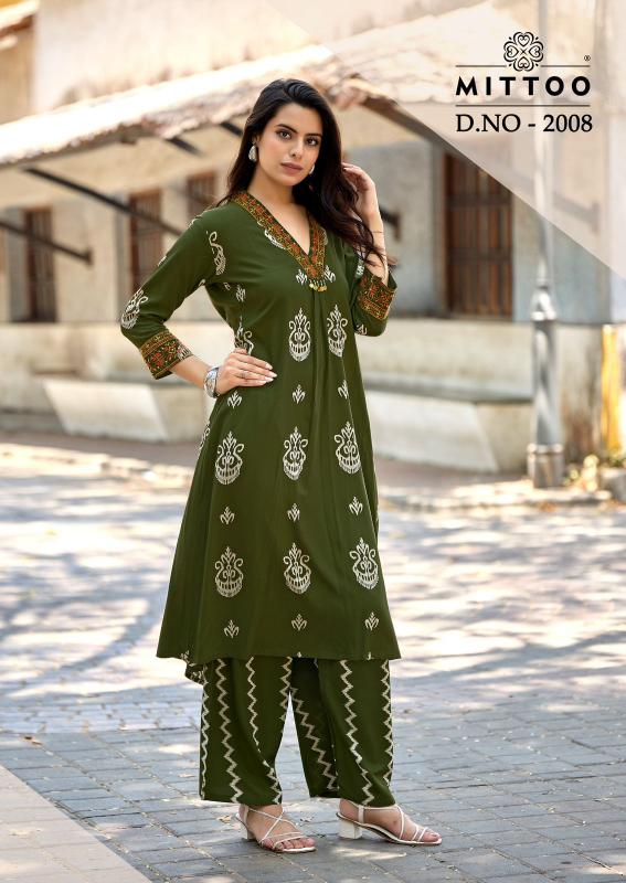 Mittoo Vitara vol 2 catalog co ord sets for women in india
