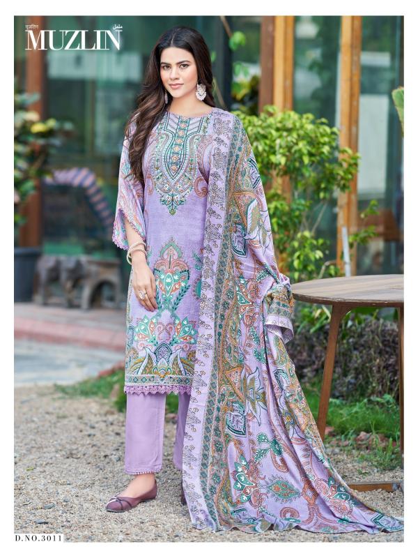Mizaj Muzlin Vol-3 – Karachi Readymade Kurti Pant With Dupatta - Wholesale Catalog