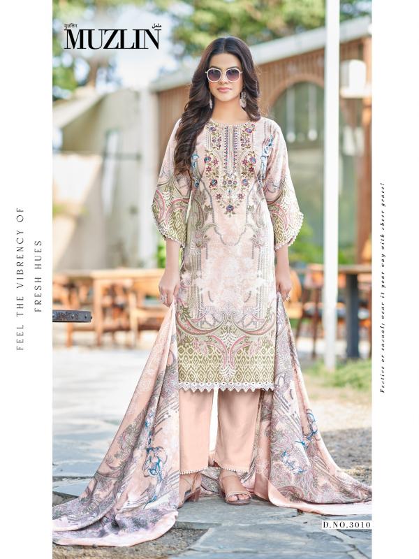 Mizaj Muzlin Vol-3 – Karachi Readymade Kurti Pant With Dupatta - Wholesale Catalog