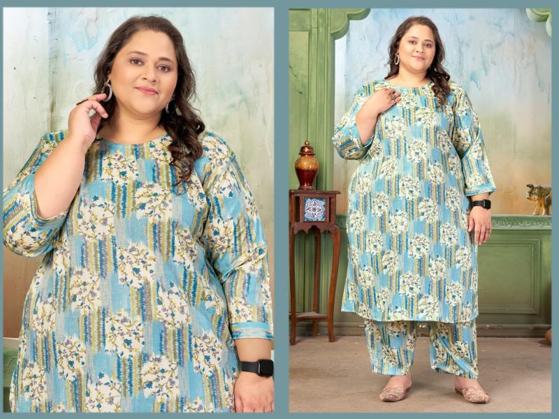 Moksh International Plus Size Prisha Vol 1 catalog plus size co ord set