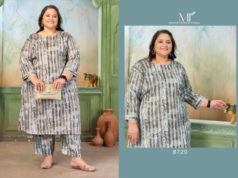 Moksh International Plus Size Prisha Vol 1 catalog plus size co ord set
