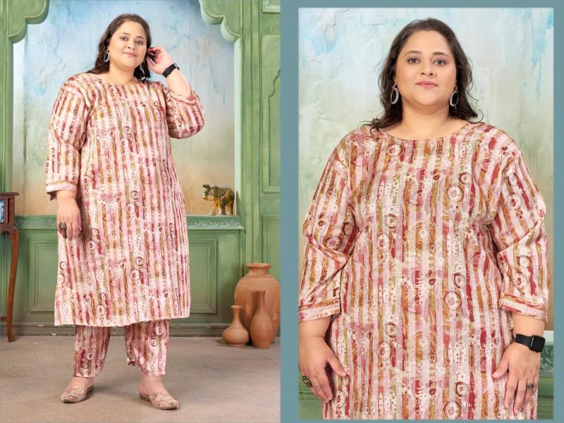 Moksh International Plus Size Prisha Vol 1 catalog plus size co ord set