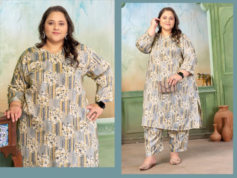 Moksh International Plus Size Prisha Vol 1 catalog plus size co ord set