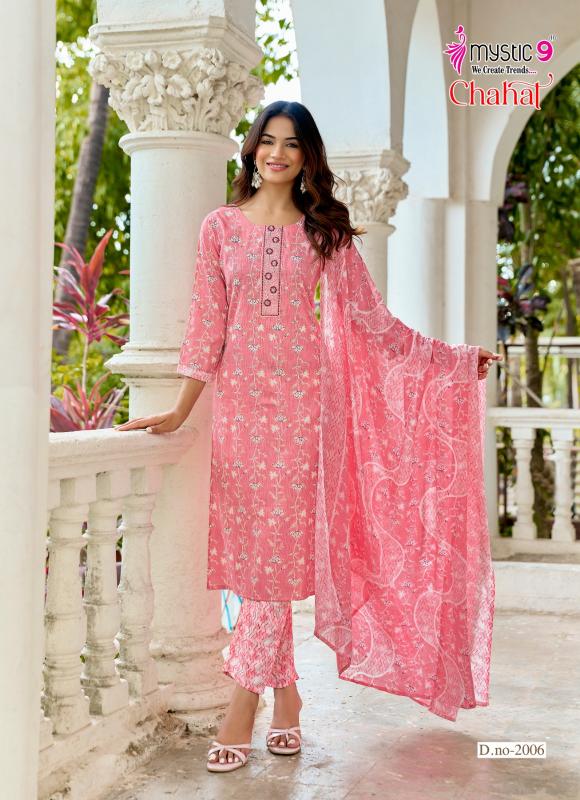Mystic 9 Chahat vol 1 catalog w kurtis wholesale in mumbai