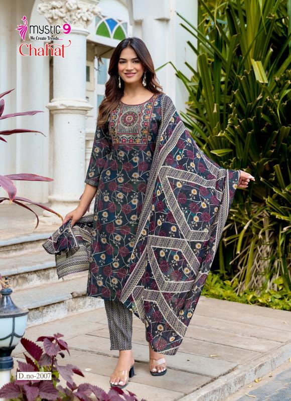 Mystic 9 Chahat vol 1 catalog w kurtis wholesale in mumbai
