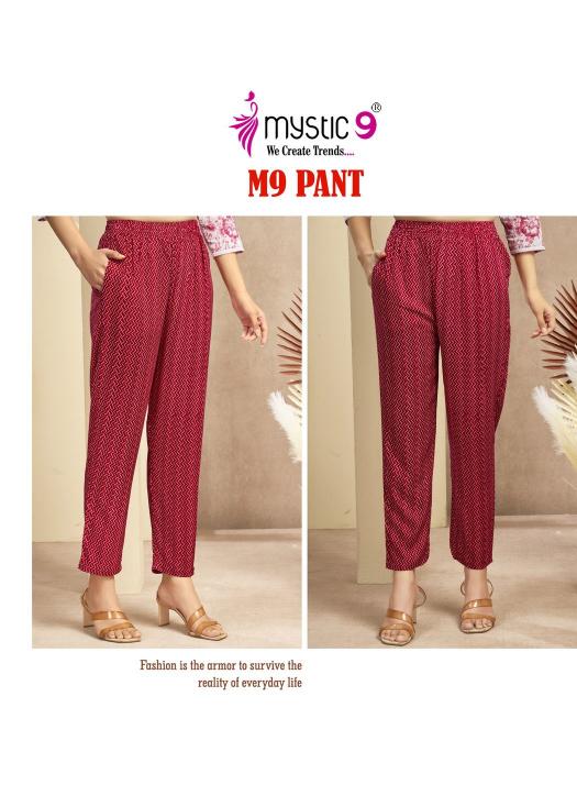 Mystic 9 Pants catalog bottom wear for ladies wholesale rate