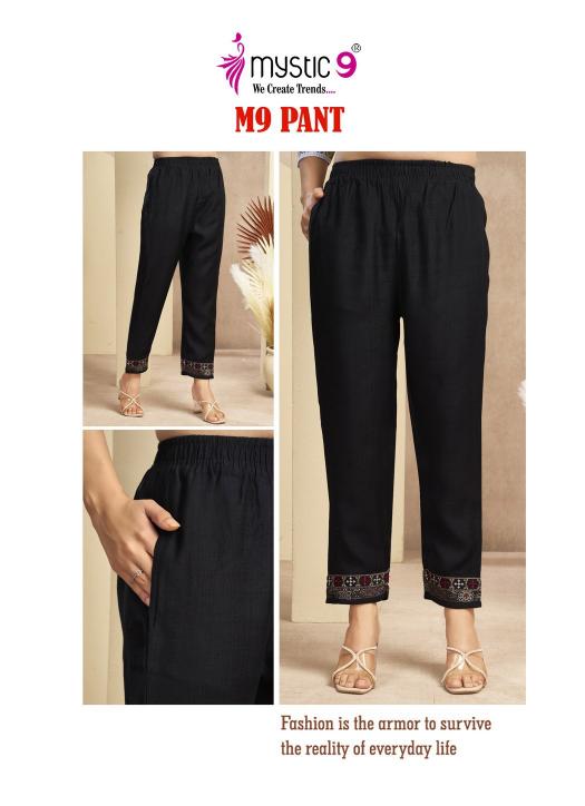 Mystic 9 Pants catalog bottom wear for ladies wholesale rate