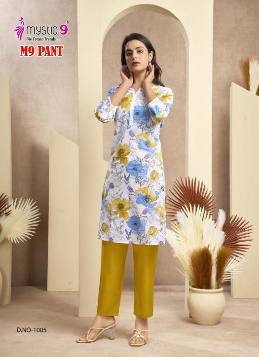 Mystic 9 Pants catalog bottom wear for ladies wholesale rate