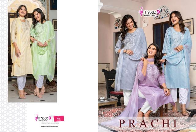 MYSTIC 9 PRACHI VOL 1 Kurti wholesale price in Surat
