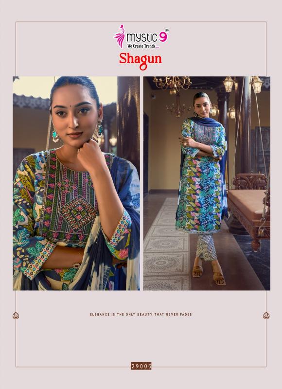 Mystic 9 Shagun Vol 29 D 29001 catalog wholesale kurti market in nagpur