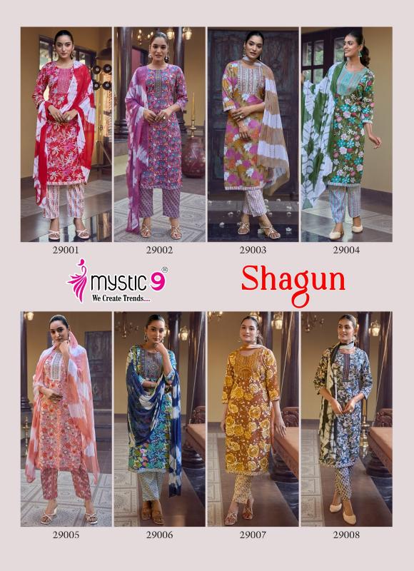 Mystic 9 Shagun Vol 29 D 29001 catalog wholesale kurti market in nagpur