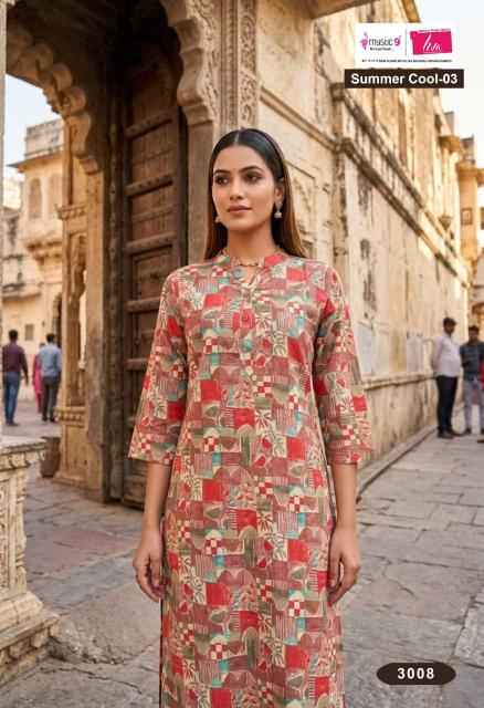 Mystic 9 Summer Cool Vol 3 catalog creations wholesale kurti