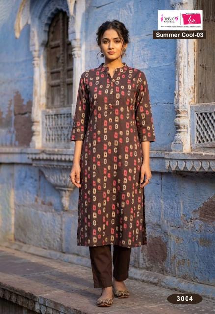 Mystic 9 Summer Cool Vol 3 catalog creations wholesale kurti