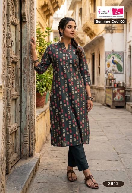 Mystic 9 Summer Cool Vol 3 catalog creations wholesale kurti