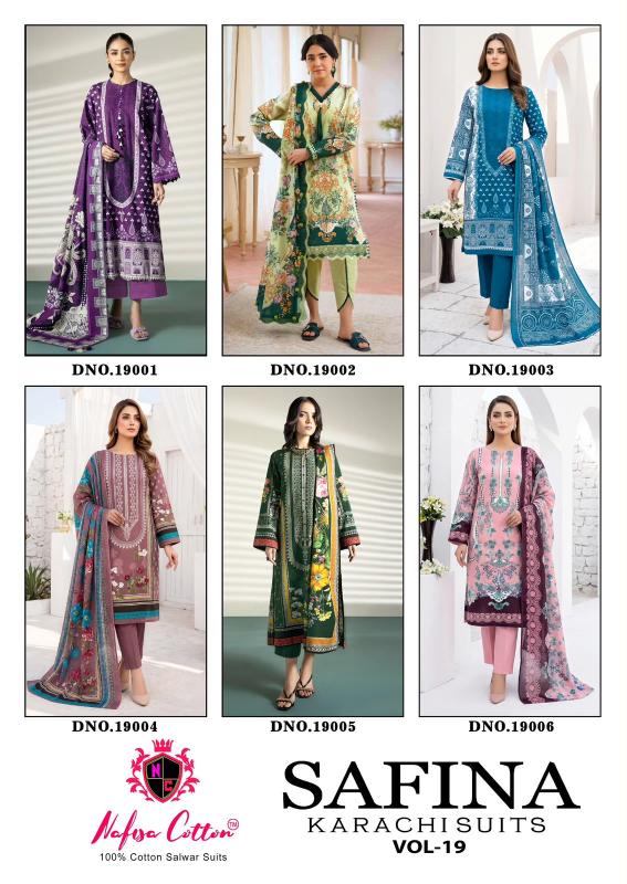 Nafisa Cotton Safina Vol-19 – Karachi Dress Material - Wholesale Catalog