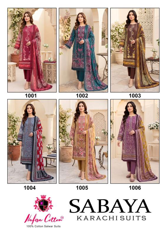Nafisa Sabaya Vol-1 – Karachi Dress Material - Wholesale Catalog
