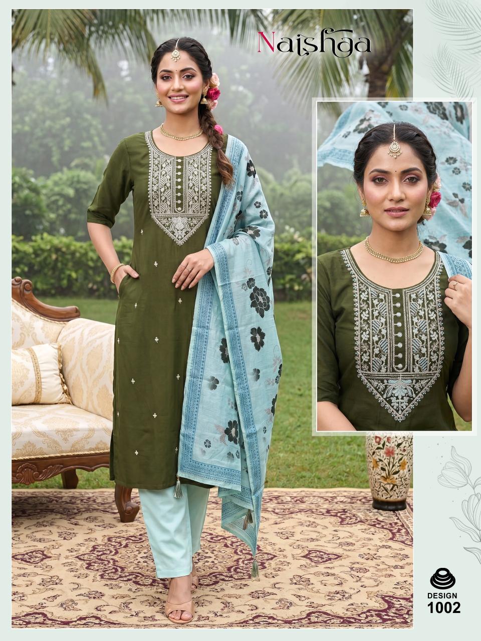 Naishaa Vol 1 catalog Roman Silk kutris