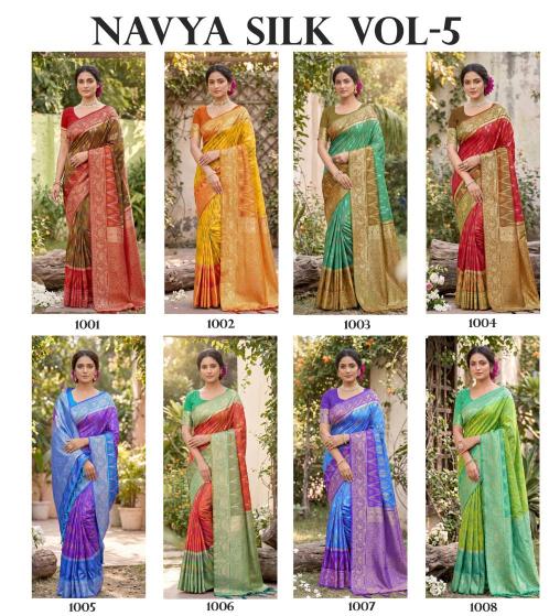 NAVYA SILK VOL 5 by SHREE SHYAM FASHION fancy designer Pochampalli Soft Silk fabric saree wholesale with Fancy latkan