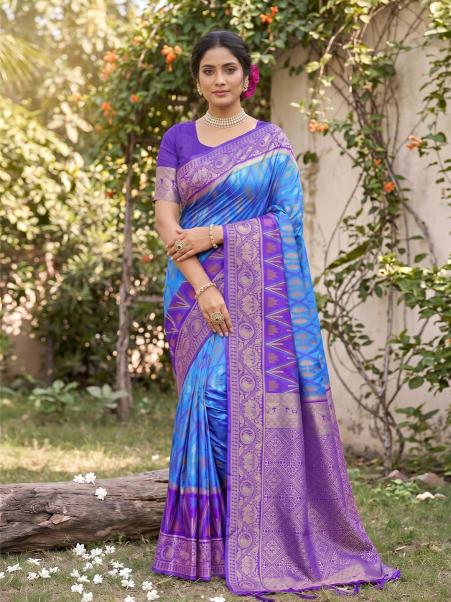 NAVYA SILK VOL 5 by SHREE SHYAM FASHION fancy designer Pochampalli Soft Silk fabric saree wholesale with Fancy latkan