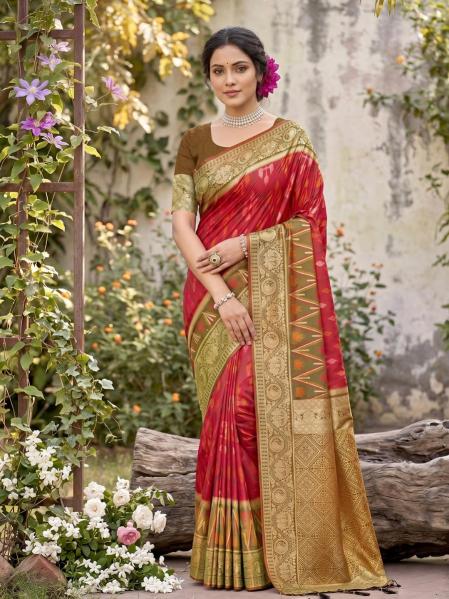 NAVYA SILK VOL 5 by SHREE SHYAM FASHION fancy designer Pochampalli Soft Silk fabric saree wholesale with Fancy latkan