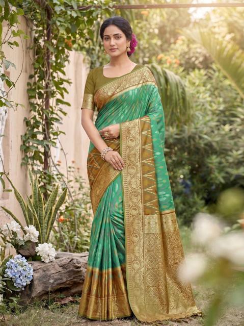 NAVYA SILK VOL 5 by SHREE SHYAM FASHION fancy designer Pochampalli Soft Silk fabric saree wholesale with Fancy latkan