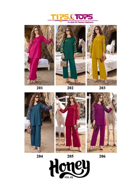 Ossm Honey D 201 to 206 catalog co ord sets women