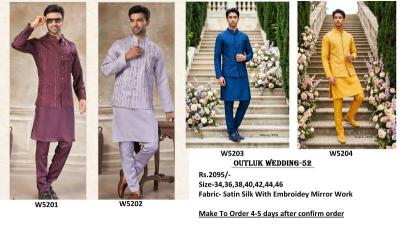 Outluk Wedding vol 52 catalog mens kurta in mumbai