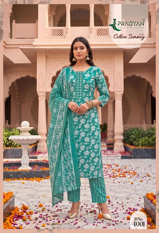 Pragyan Cotton Summry Vol 4 catalog cheapest wholesale kurtis 