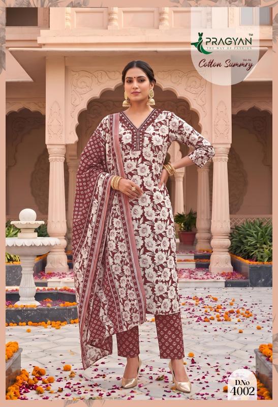 Pragyan Cotton Summry Vol 4 catalog cheapest wholesale kurtis 