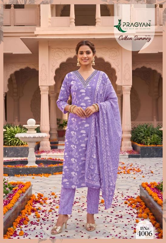 Pragyan Cotton Summry Vol 4 catalog cheapest wholesale kurtis 