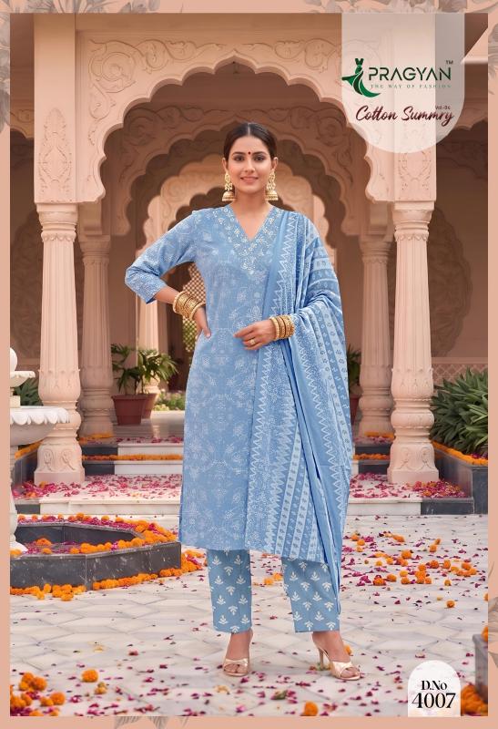 Pragyan Cotton Summry Vol 4 catalog cheapest wholesale kurtis 