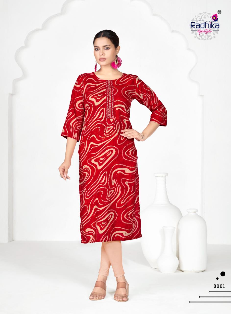 RADHIKA lifestyle  ALISHA  VOL 8 Kurti manufacturers in Lajpat Nagar