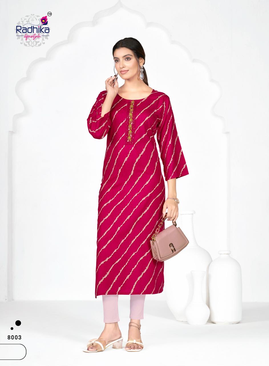 RADHIKA lifestyle  ALISHA  VOL 8 Kurti manufacturers in Lajpat Nagar