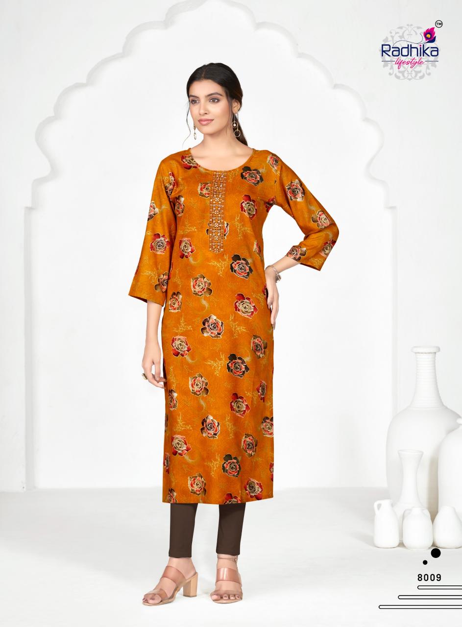 RADHIKA lifestyle  ALISHA  VOL 8 Kurti manufacturers in Lajpat Nagar
