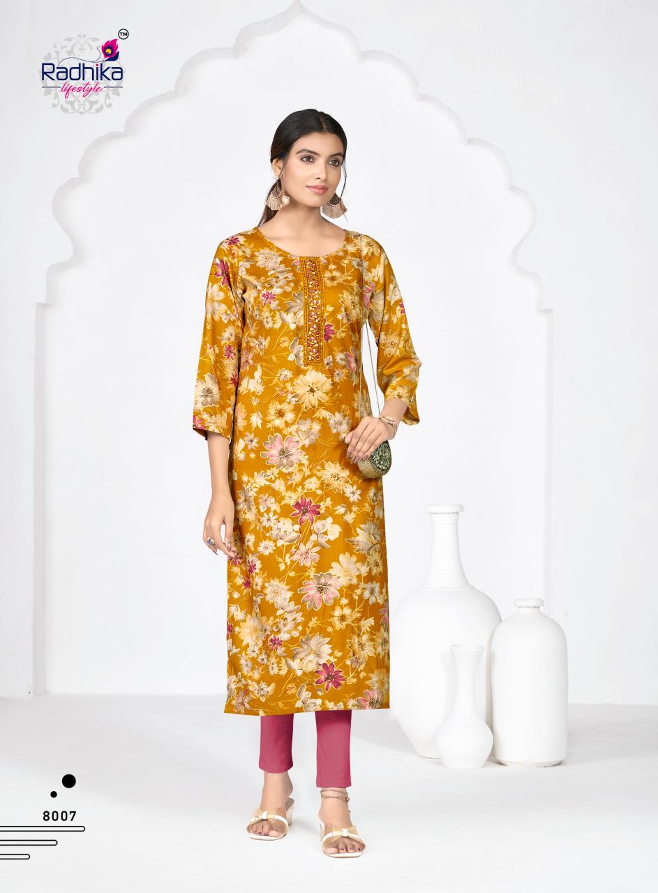 RADHIKA lifestyle  ALISHA  VOL 8 Kurti manufacturers in Lajpat Nagar