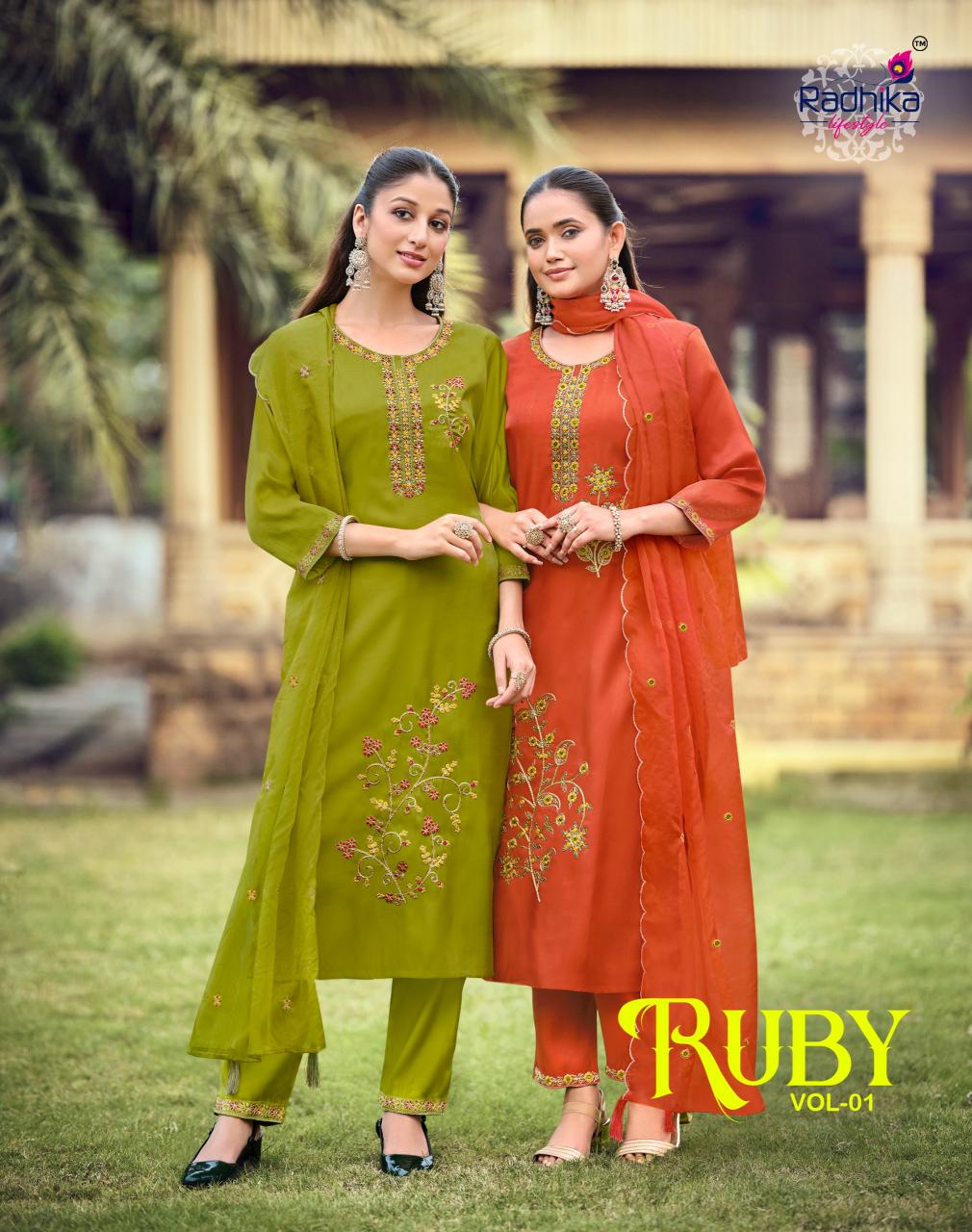 Radhika LifeStyle Ruby Vol 1 Catalog w brand kurtis wholesale in mumbai
