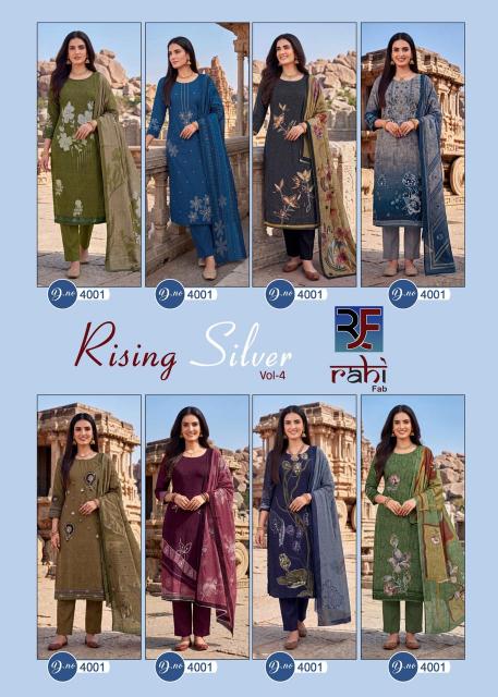 Rahi Fab Rising Silver Vol-4 Bulk salwar kameez suppliers