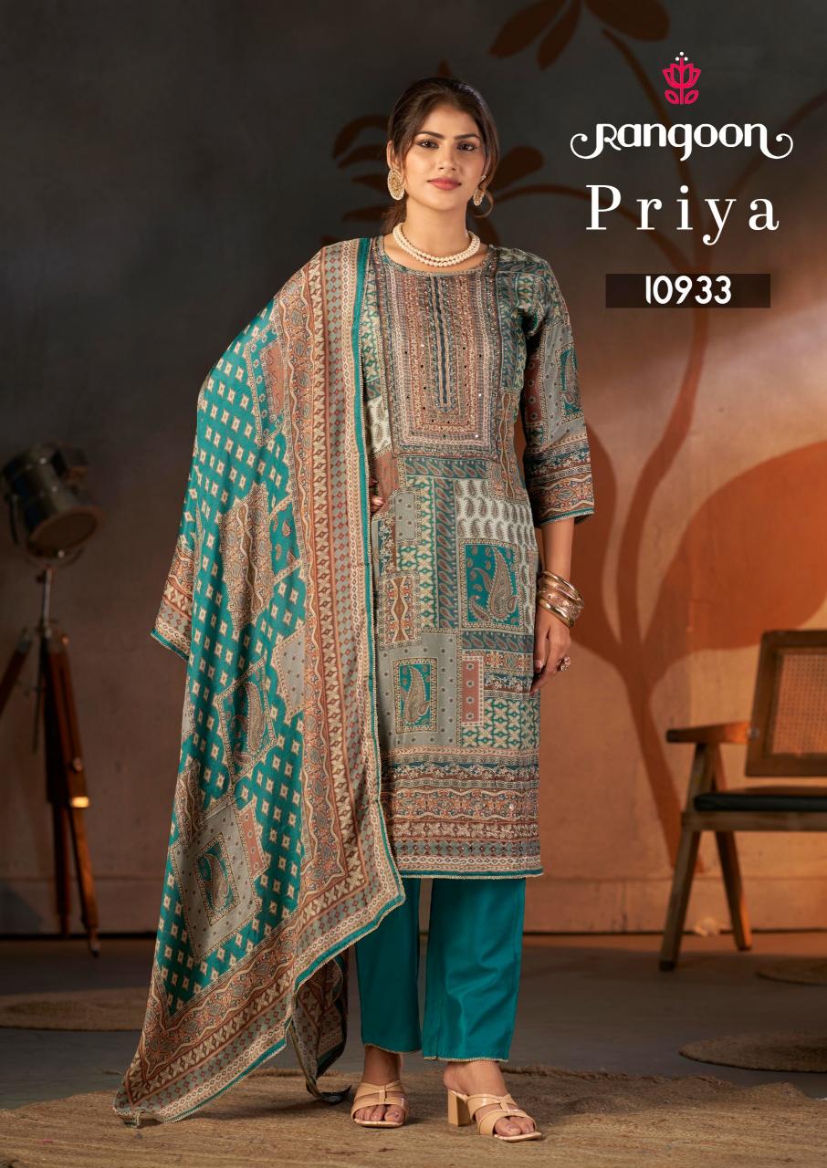 Rangoon Priya catalog kurti manufacturer and wholesaler