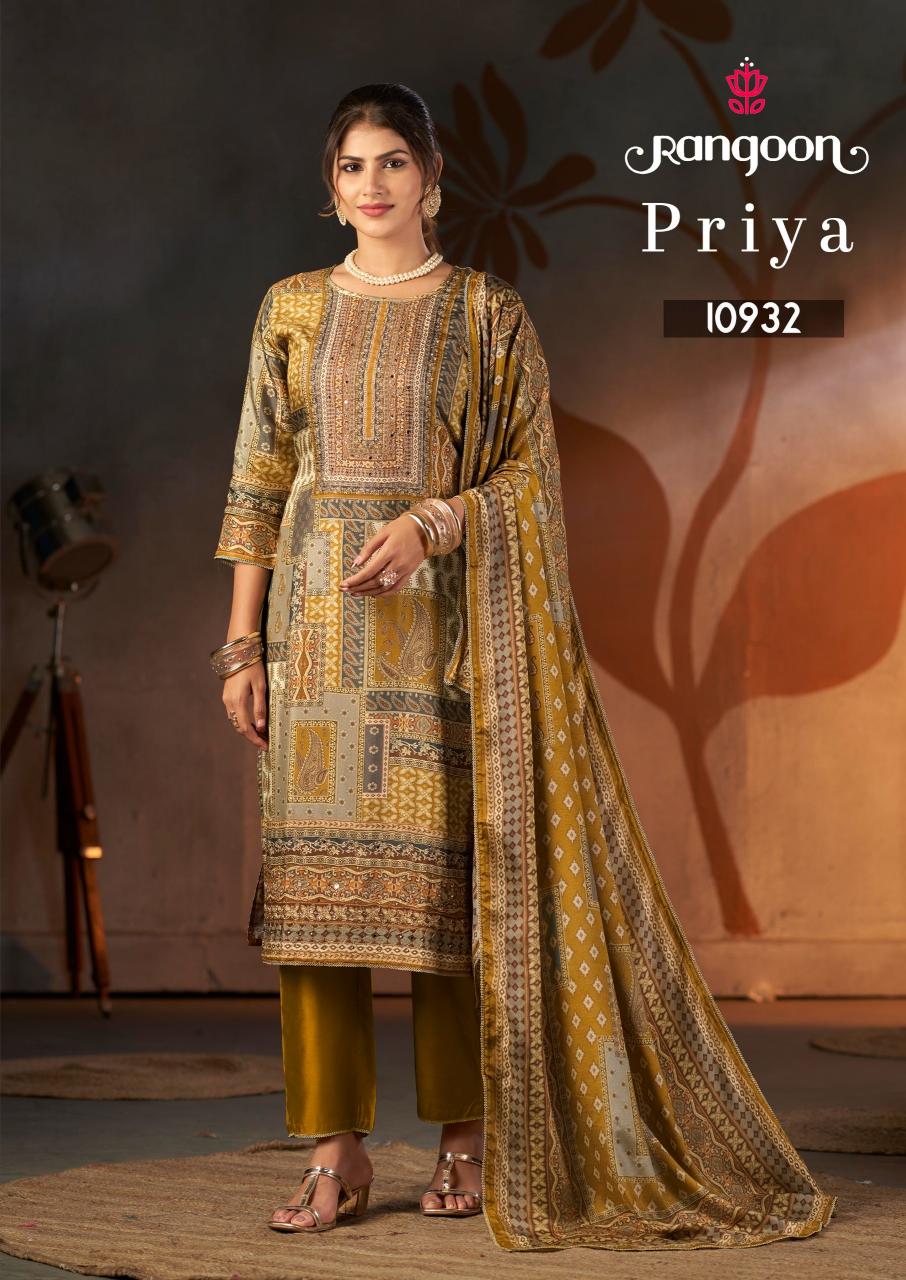 Rangoon Priya catalog kurti manufacturer and wholesaler