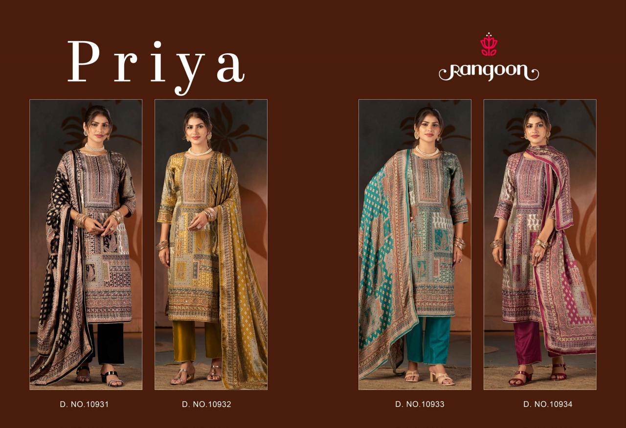 Rangoon Priya catalog kurti manufacturer and wholesaler